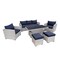 Deko Living Outdoor Wicker Patio Sofa & Ottoman Set with Adjustable Table Height COP30010 - alternate 1